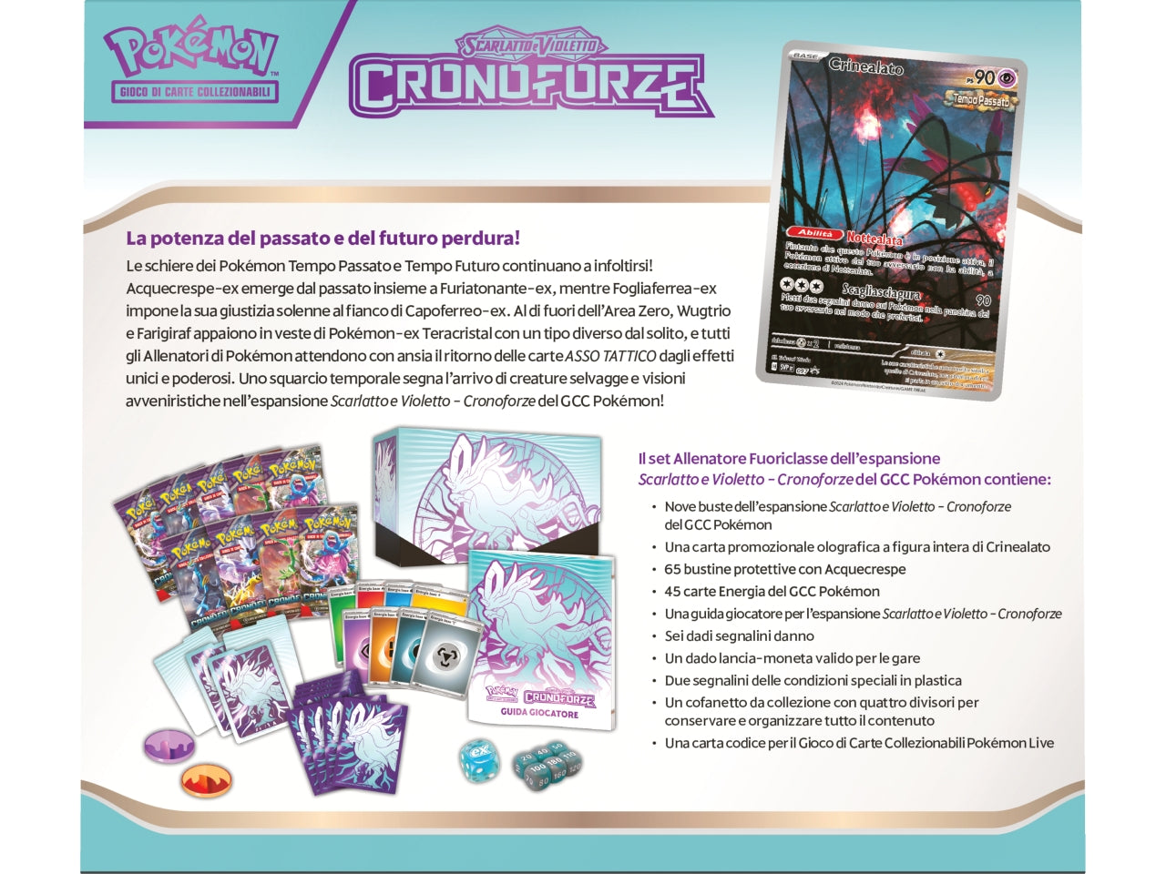 Carte Pokémon Set Allenatore Fuoriclasse Scarlatto E Violetto Cronoforze - Game Vision