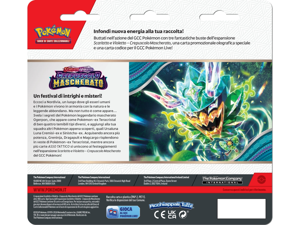 Carte Pokémon Blister Scarlatto E Violetto Crepuscolo Mascherato - Snorlax/Revavroom - Game Vision