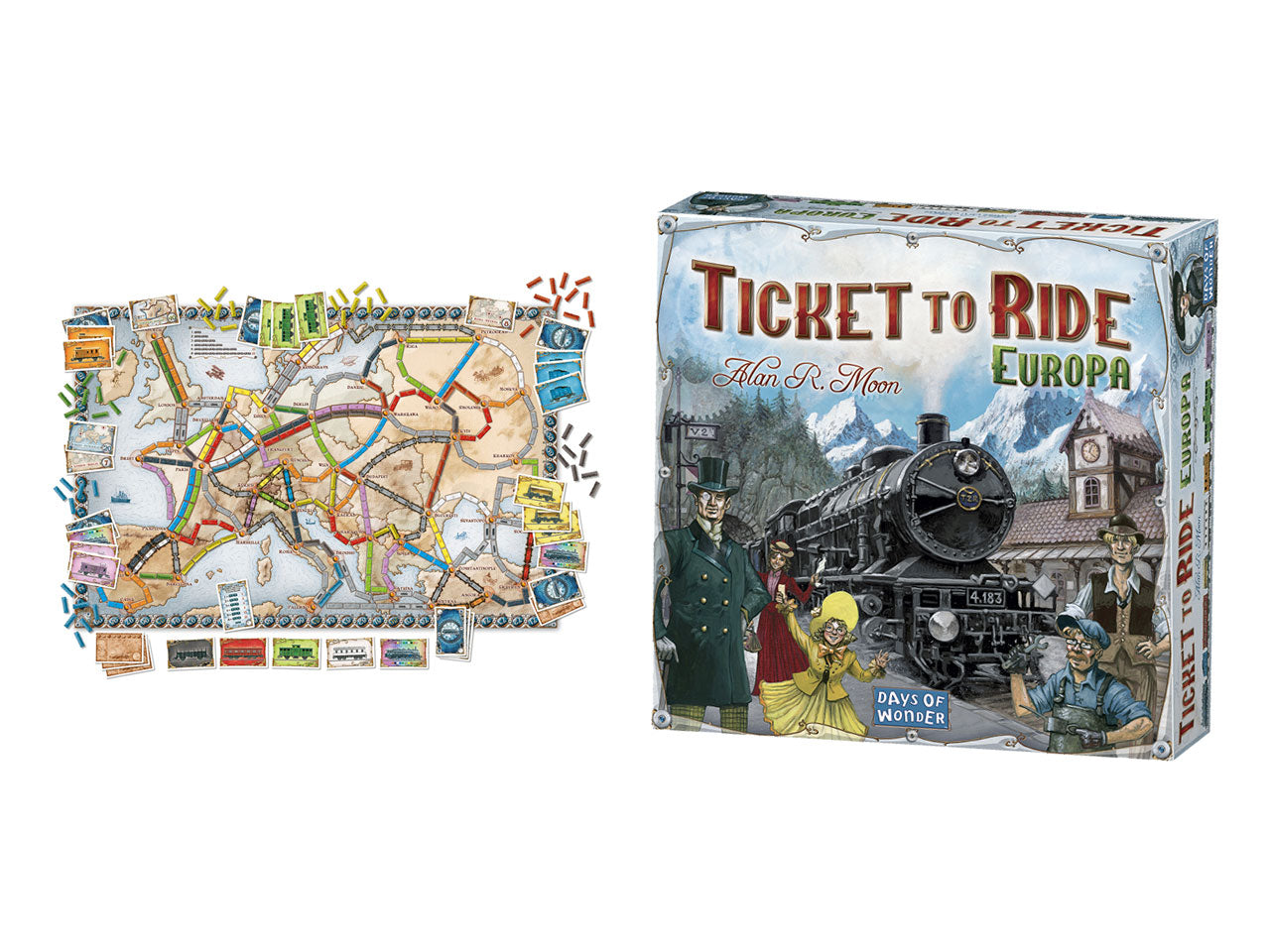 Ticket to Ride Europa, Gioco da Tavolo per la Famiglia, per 2-5 Giocatori dai 8 Anni in su - Asmodee