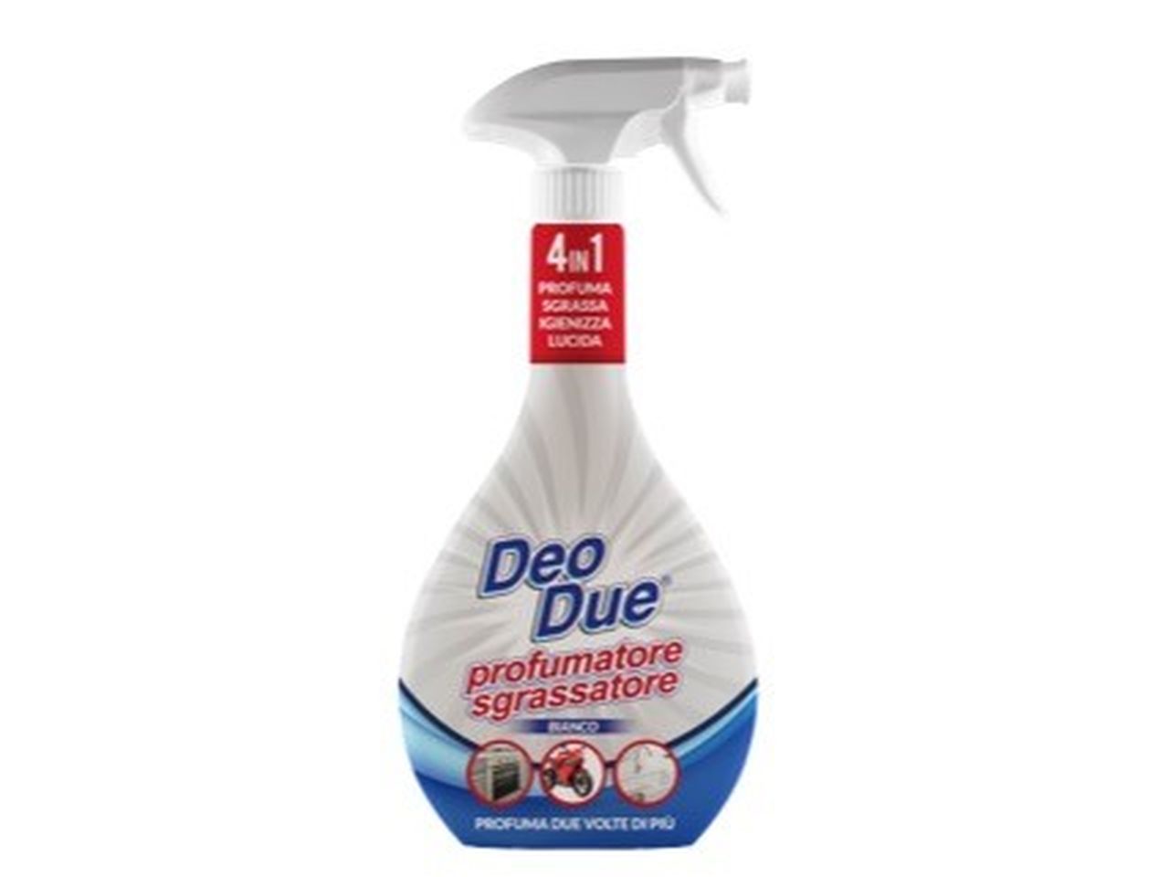 Profumatore sgrassatore deo due bianco capacita' 600ml misura 13x28x5cm