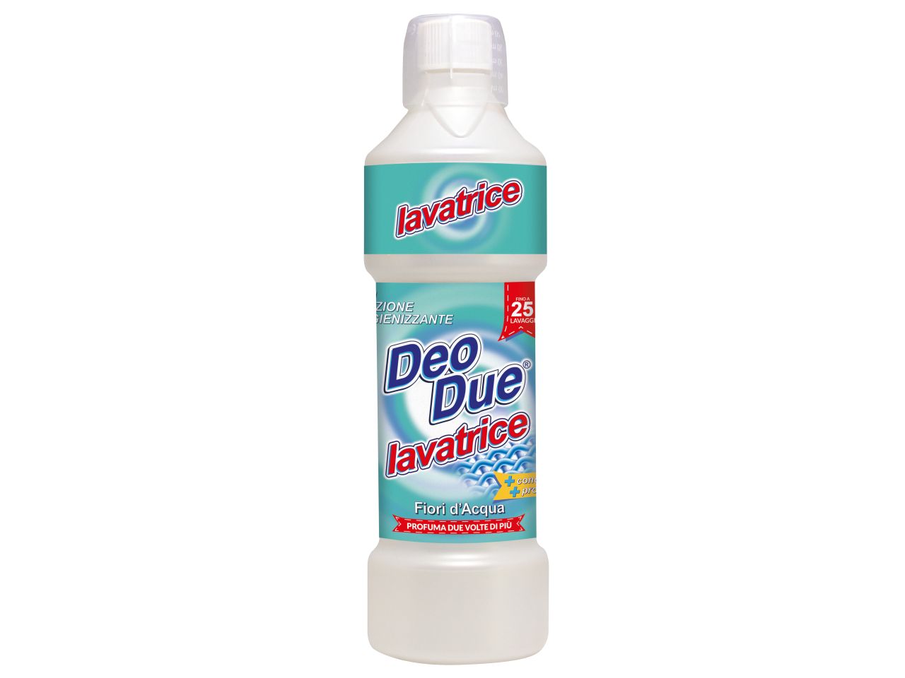 Detergente per lavatrice deo due fiori d'acqua capacita' 1lt misura 8,5x29x8,5cm