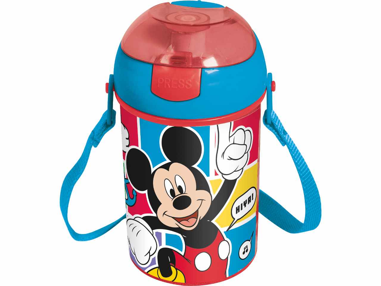 Mickey borraccia pop up da 450ml con tracolla