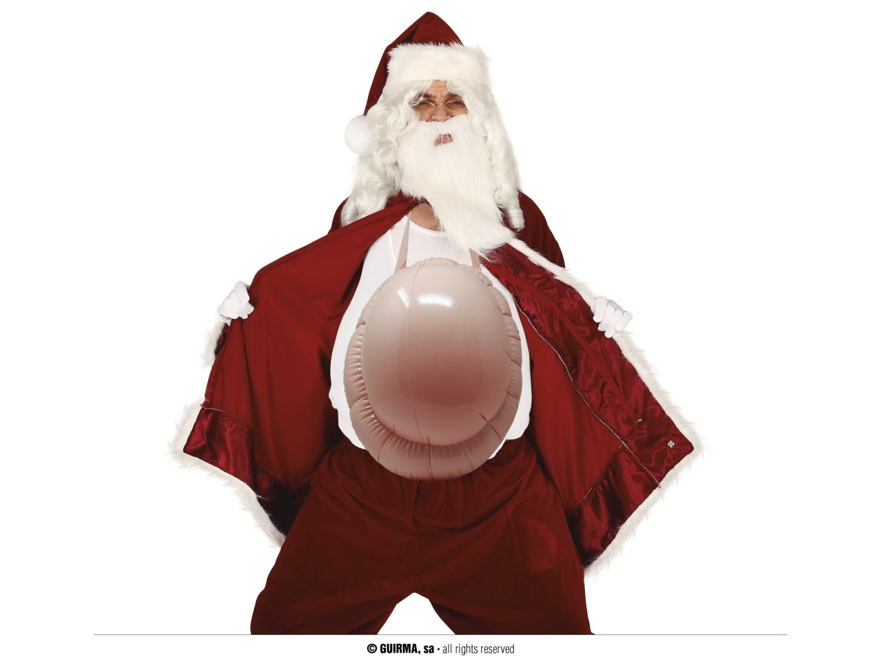 Pancia gonfiabile di babbo natale
