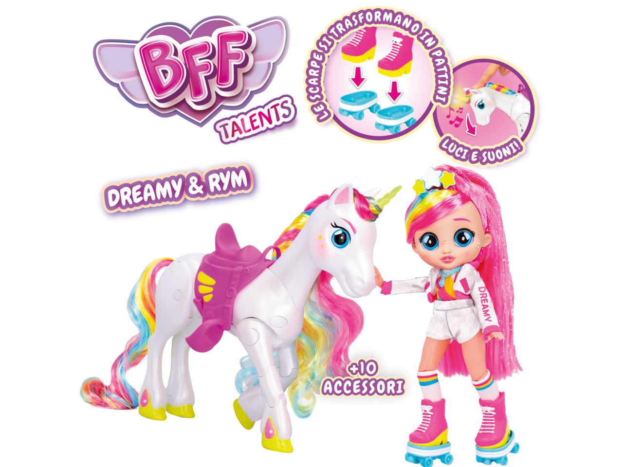 Bff By Cry Babies bambola dreamy e unicorno rym - IMC Toys