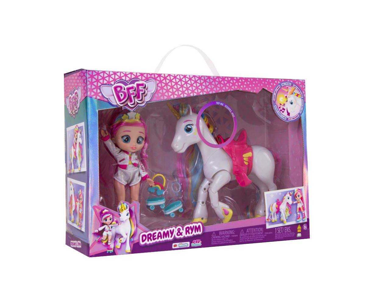 Bff By Cry Babies bambola dreamy e unicorno rym - IMC Toys