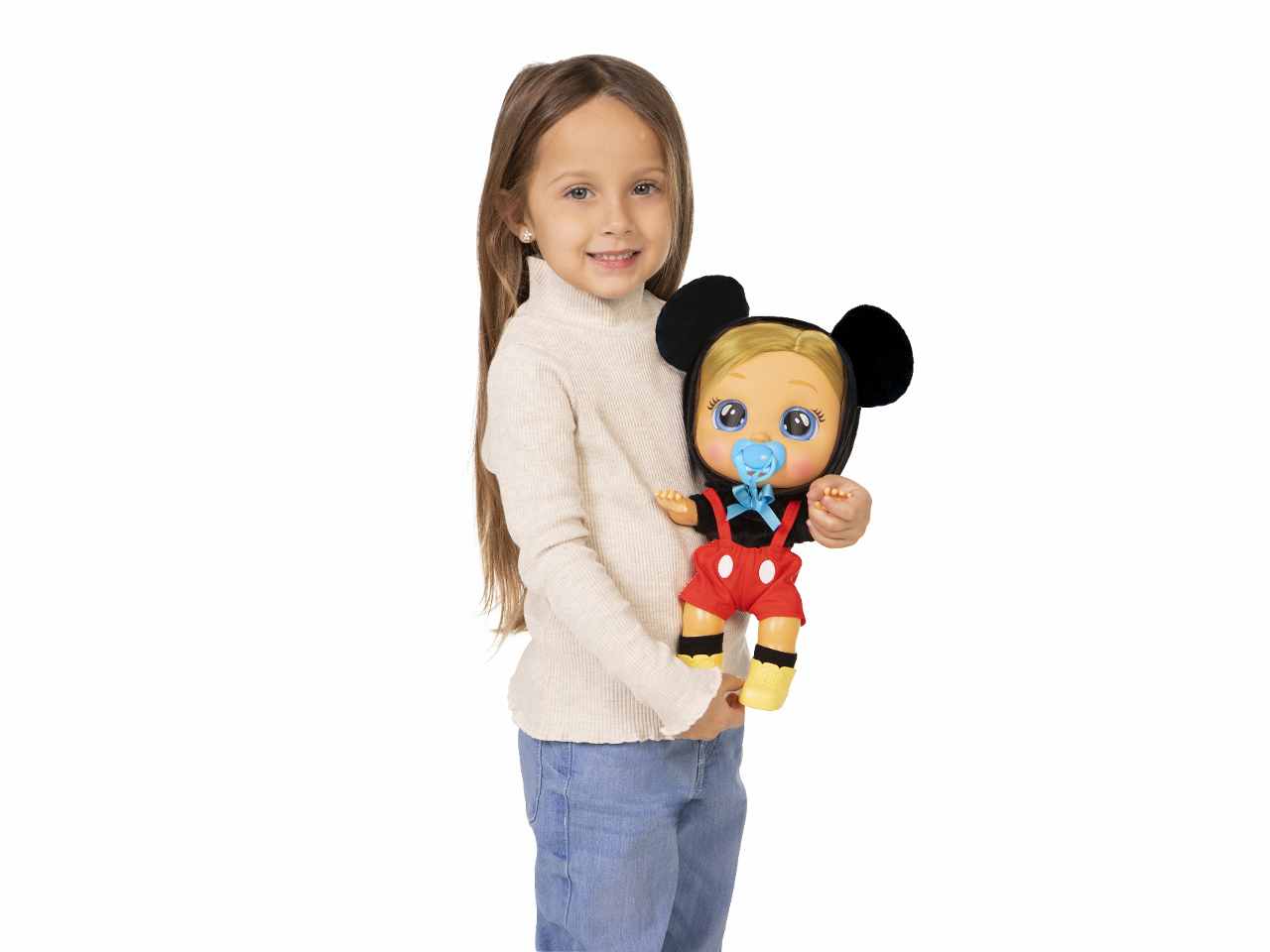 Cry Babies Dressy Mickey Bambola morbida interattiva - IMC Toys