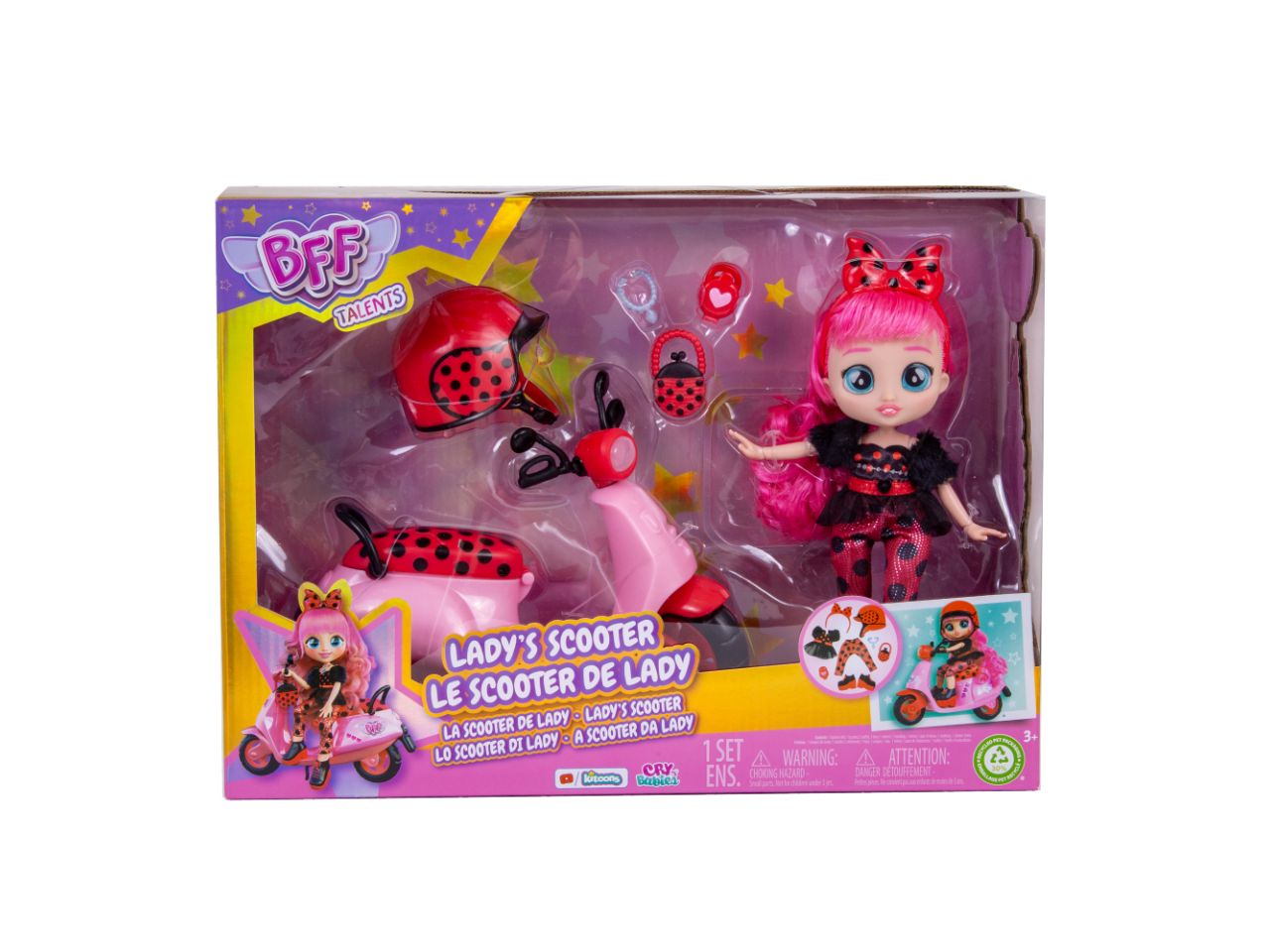 Bff By Cry Babies Lady Playset Dolls con Scooter - IMC Toys