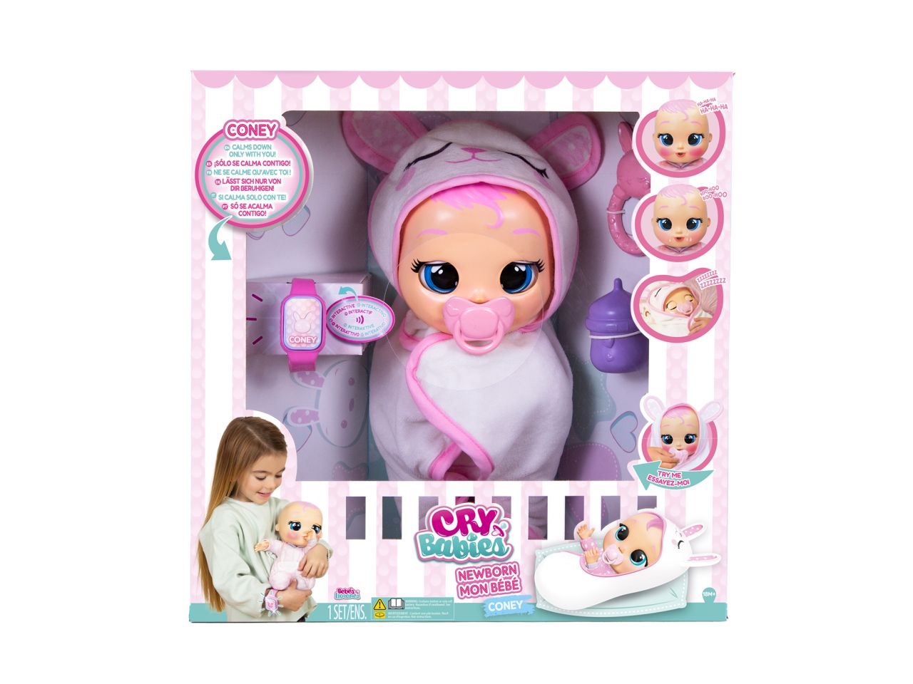 Cry Babies Newborn Coney Bambola Interattiva - IMC Toys