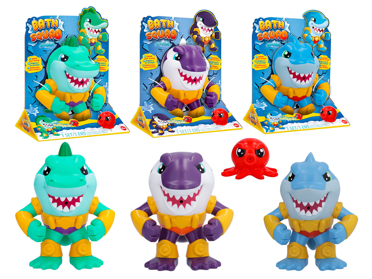 Bath Squad Bloopies Giocattolo da bagno e acqua 3 Modelli Assortiti - IMC Toys