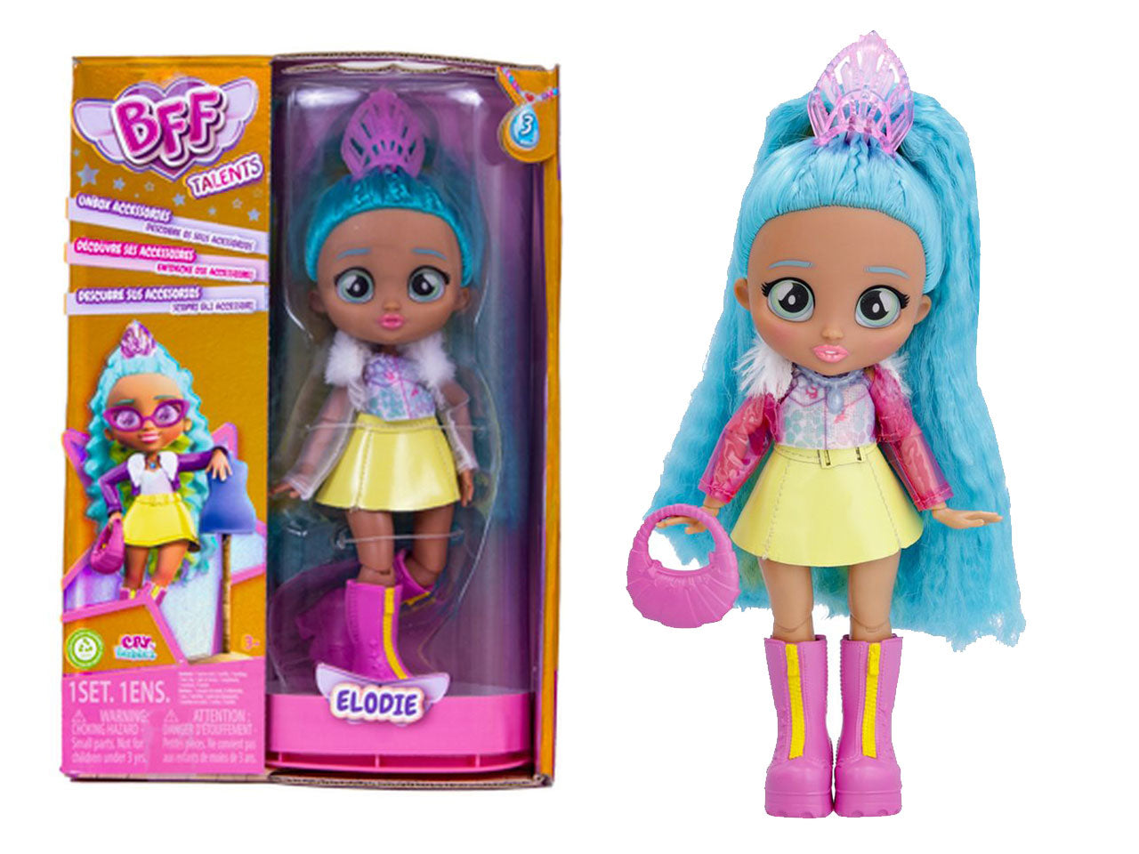 Bff By Cry Babies Elodie Series 3 Bambola Collezionabile - IMC Toys