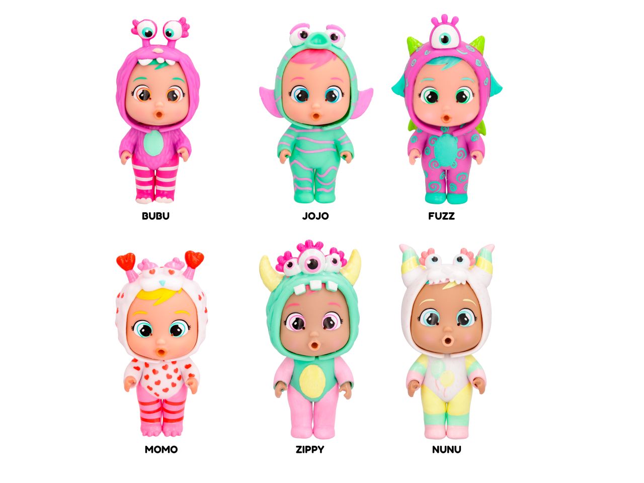 Cry Babies Magic Tears Stars Jumpy Monst Bambola Collezionabile 6 Dolls Assortite - IMC Toys