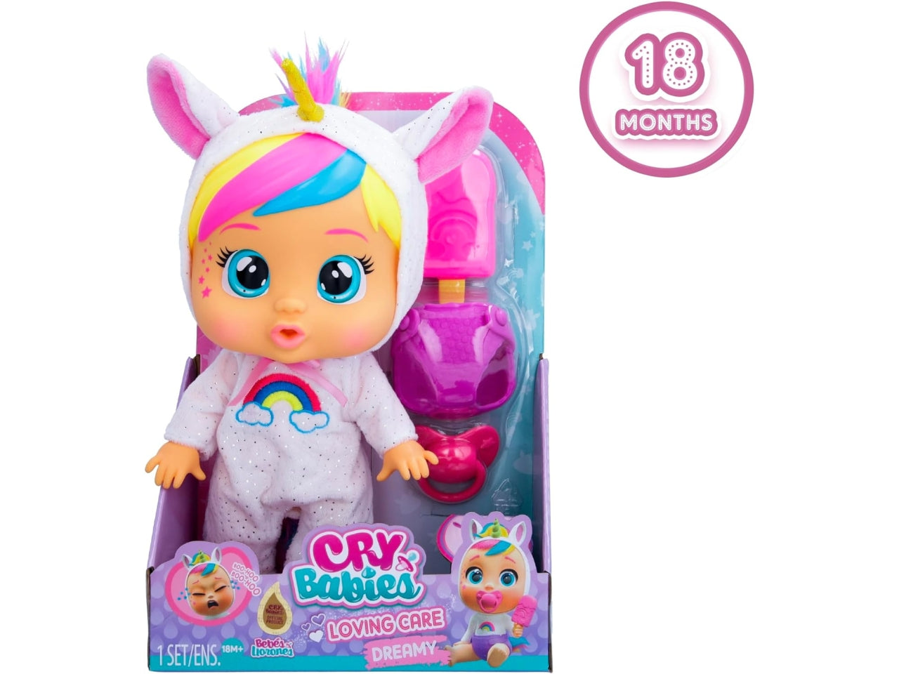 Cry babies loving care loving h.26cm - disponibile dreamy, jenna e hannah