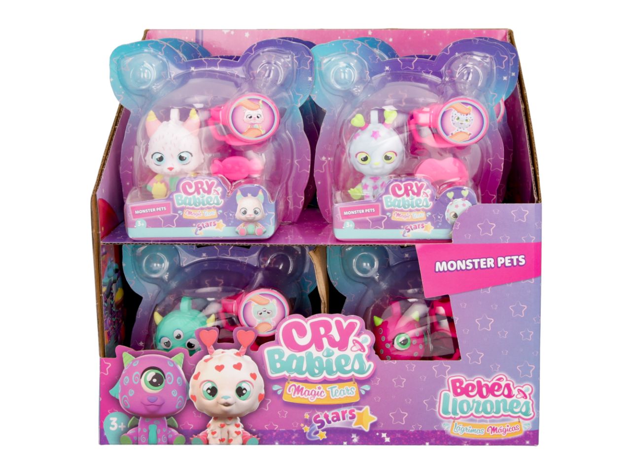 Cry Babies Magic Tears Stars Monsters 6 Pet Mostriciattoli da collezione assortiti - IMC Toys