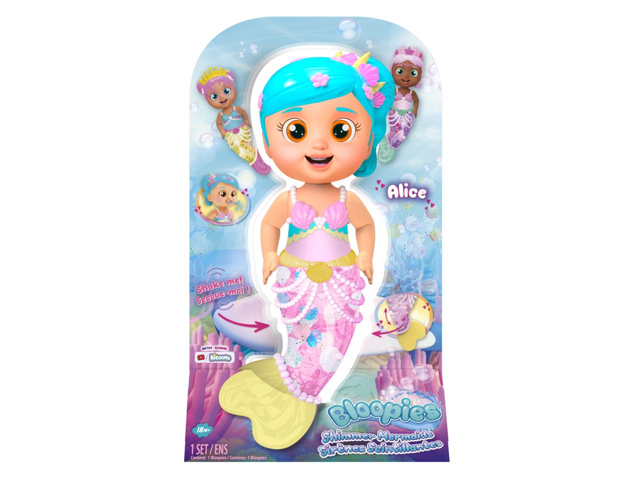 Bloopies Shimmer Mermaids Alice Giocattolo da bagno e acqua - IMC Toys