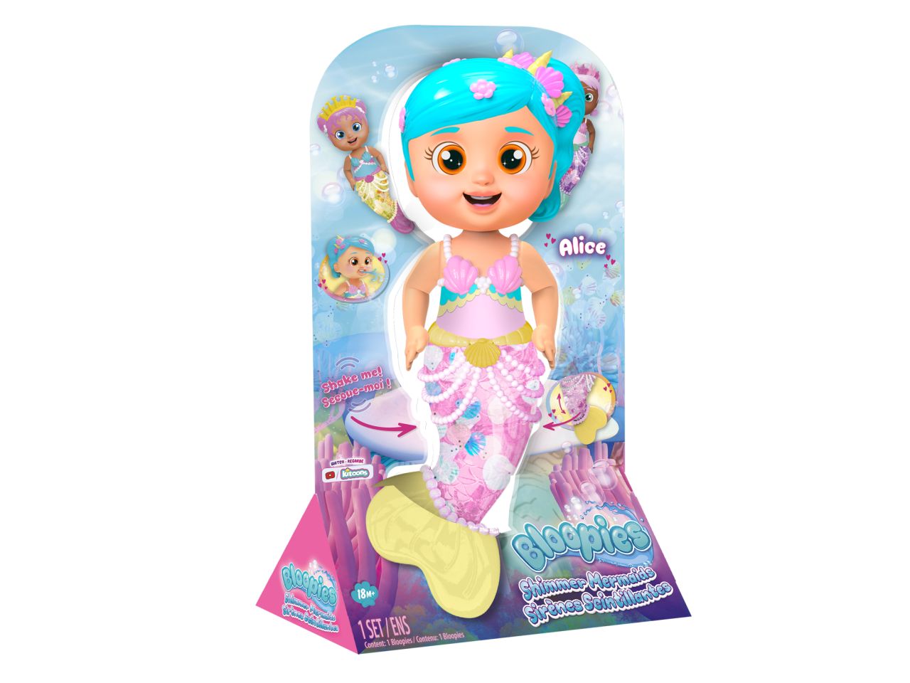 Bloopies Shimmer Mermaids Alice Giocattolo da bagno e acqua - IMC Toys