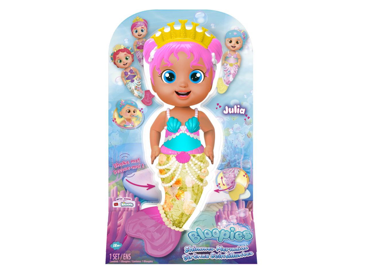 Bloopies Shimmer Mermaids Julia Giocattolo da bagno e acqua - IMC Toys