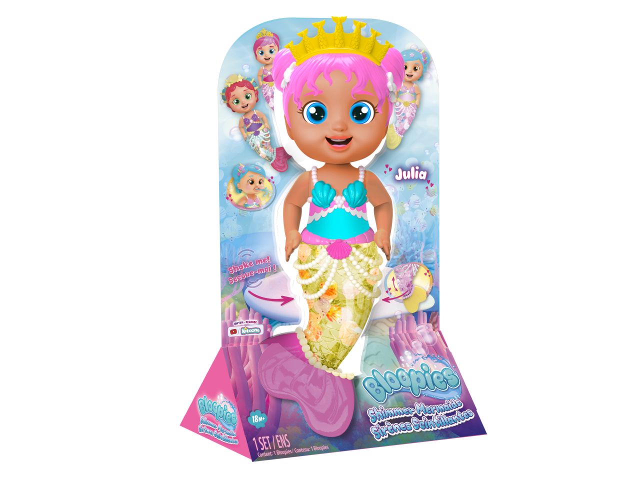 Bloopies Shimmer Mermaids Julia Giocattolo da bagno e acqua - IMC Toys