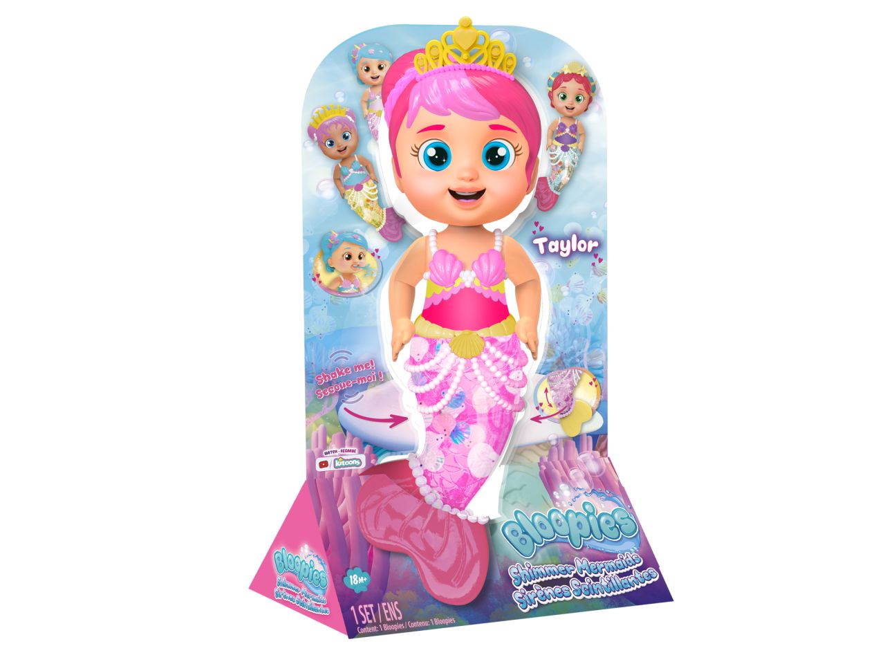 Bloopies Shimmer Mermaids Taylor Giocattolo da bagno e acqua - IMC Toys