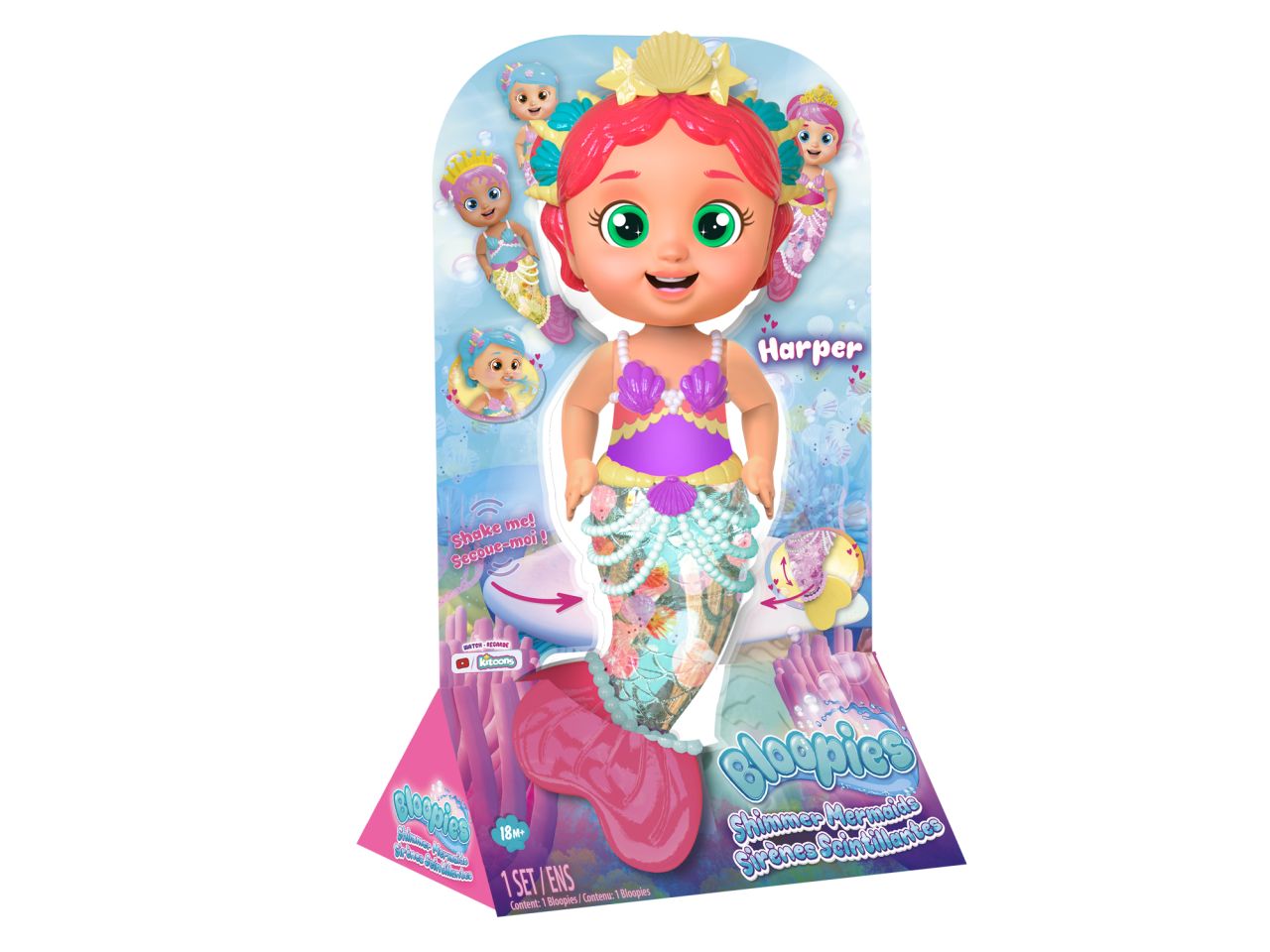 Bloopies Shimmer Mermaids Harper Giocattolo da bagno e acqua - IMC Toys