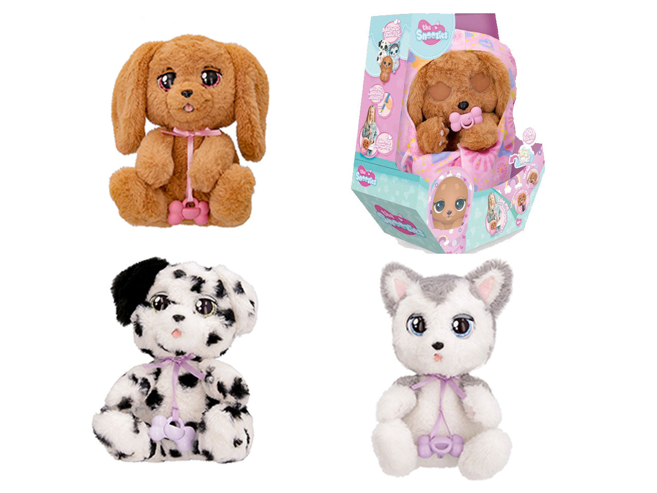 Cucciolo interattivo imc toys da bambina baby paws in 3 diversi assortimenti - la confezione contiene un ciuccio, una culla e una coperta-borsetta$
