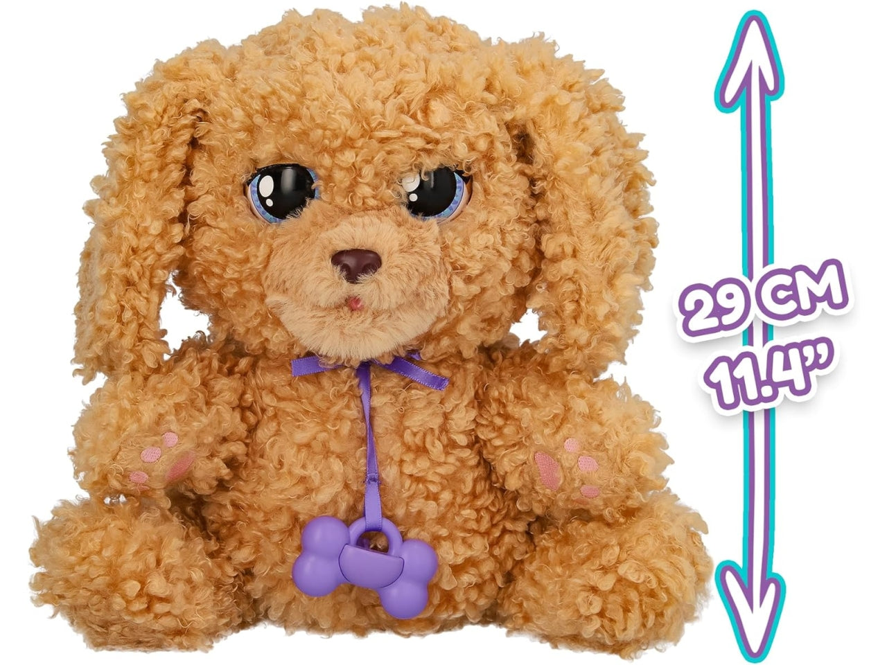 Baby paws Labradoodle, cucciolo interattivo con zainetto , per bambini dai 18+ mesi - Imc Toys