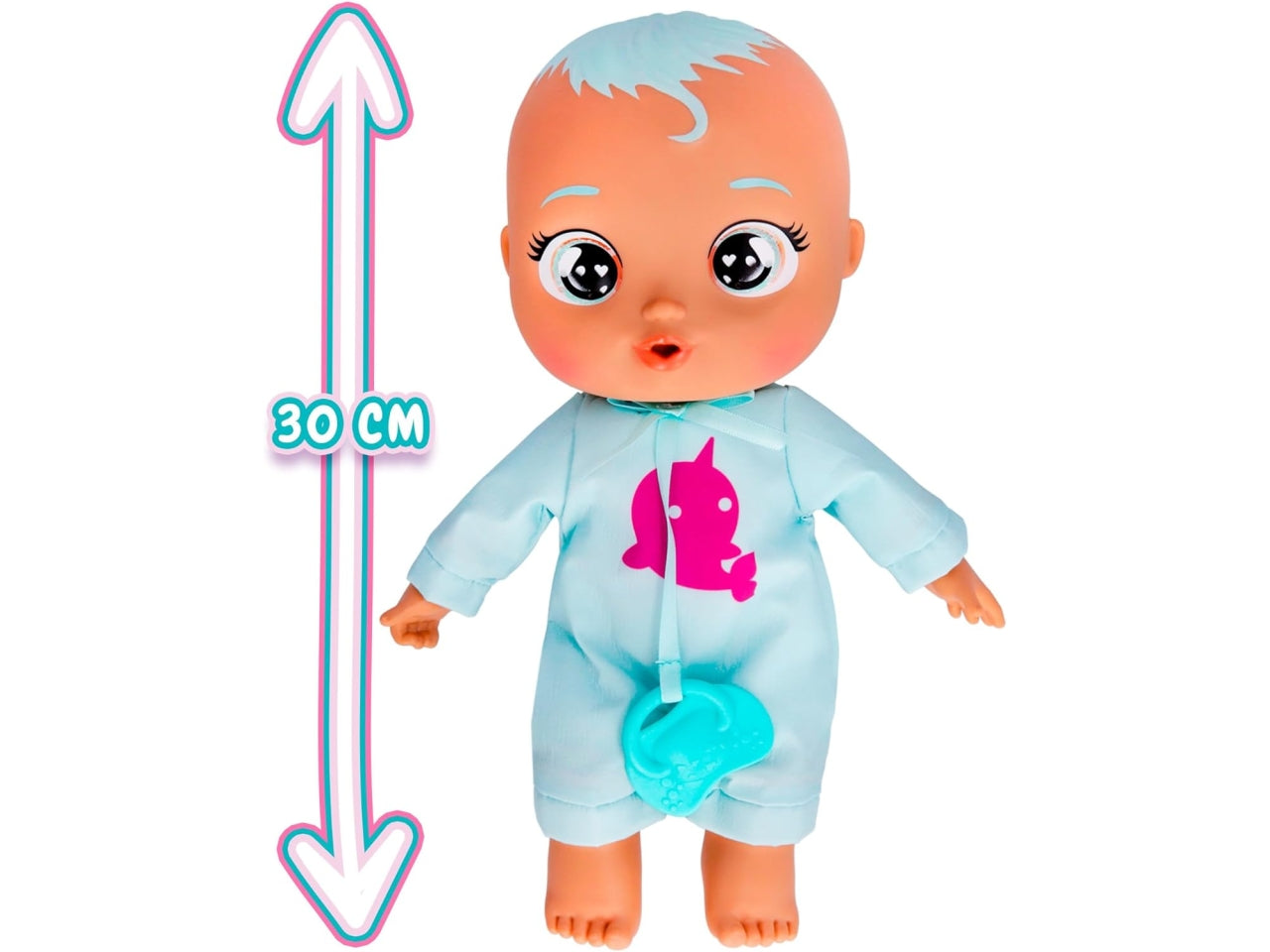 Cry babies Dana, l'ora del bagnetto, piange con lacrime vere, bambola di 30 cm per bambine di 18+ mesi - Imc Toys