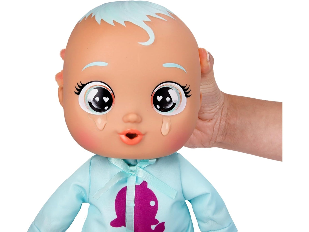 Cry babies Dana, l'ora del bagnetto, piange con lacrime vere, bambola di 30 cm per bambine di 18+ mesi - Imc Toys