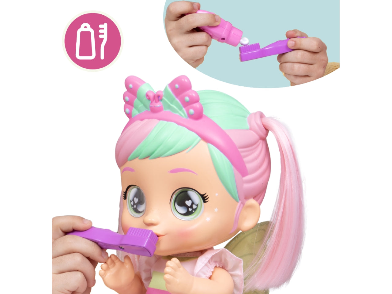 Cry babies Bella's morning routine, bambola interattiva per bambine, 18 mesi +