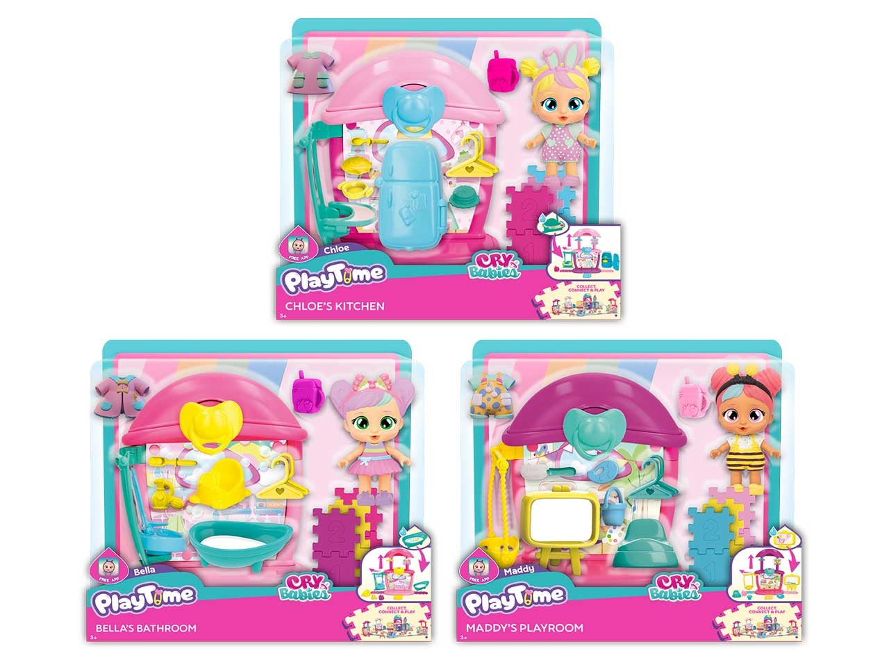 Play time cry babies mini playset - disponibile in 3 modelli