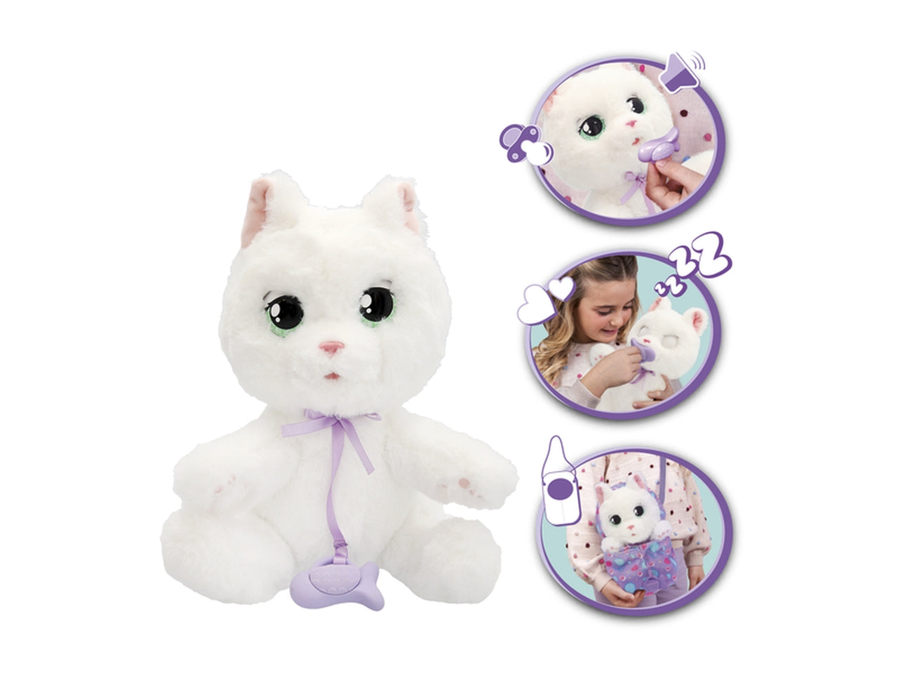 Gatto Peluche Interattivo Baby Paws per bambini dai 18 mesi in su | Imc Toys