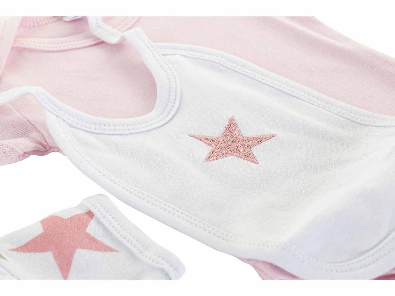 Set bebe' cotone 7 pezzi 0-6mesi stelle be-169983