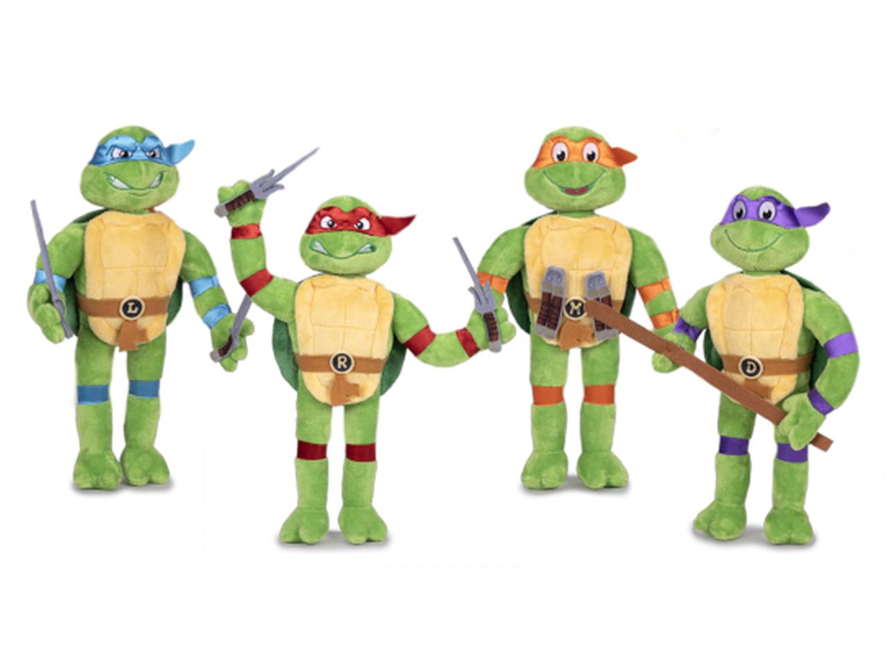 Tartarughe ninja peluche 22cm in 4 assortimenti