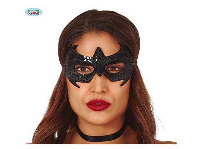 Maschera nera da supereroe