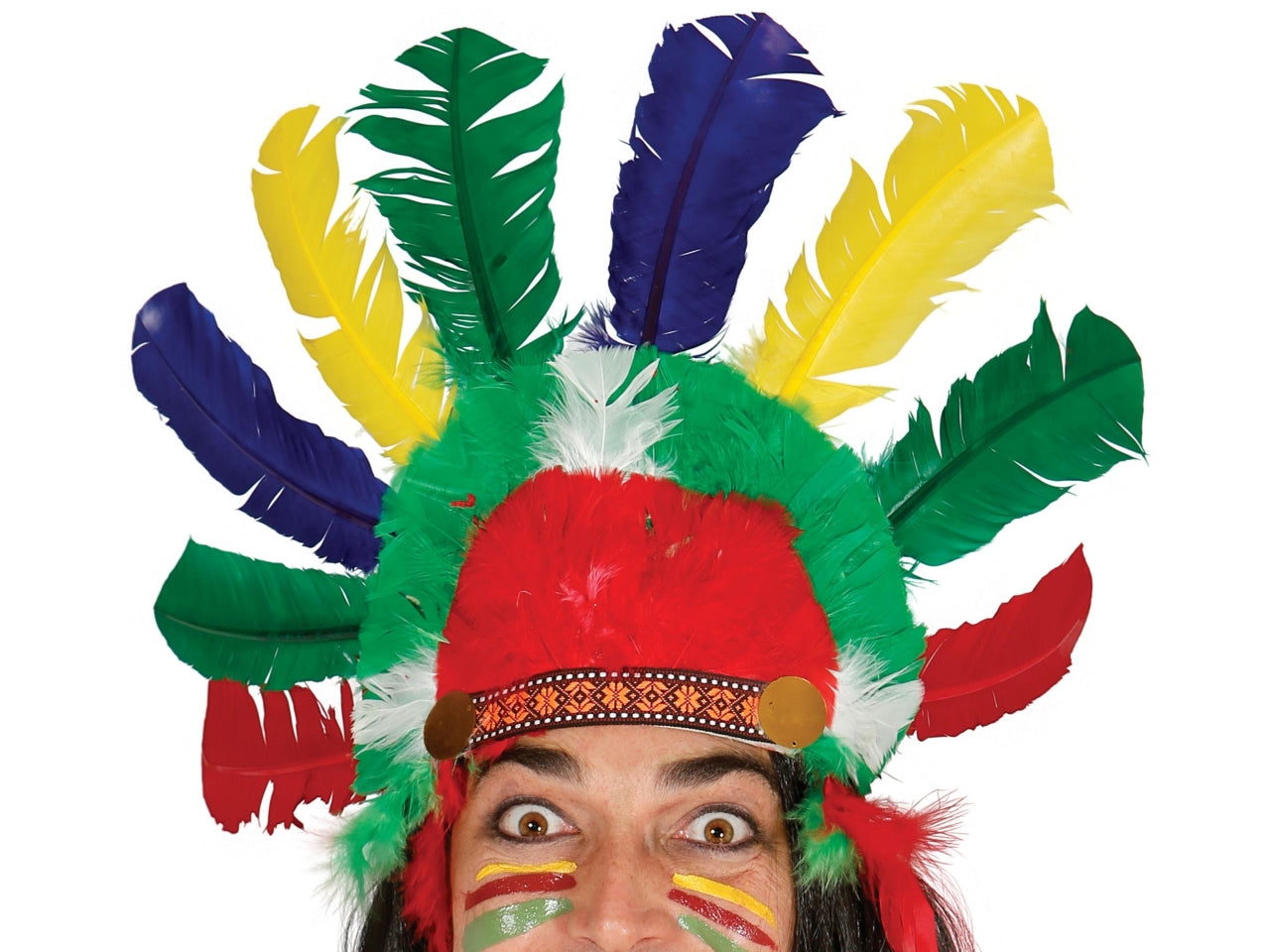 Corona di piume da indiano