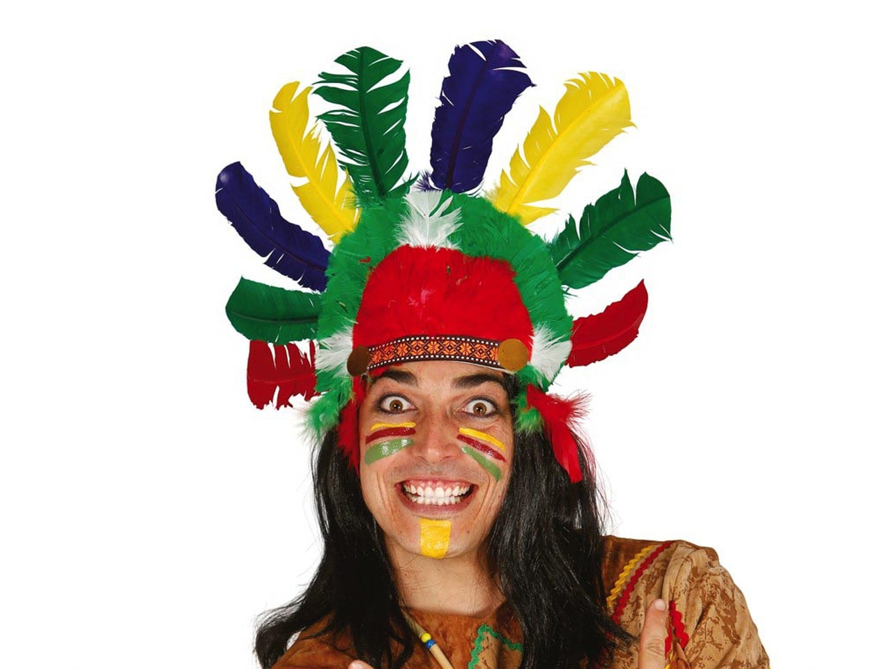 Corona di piume da indiano