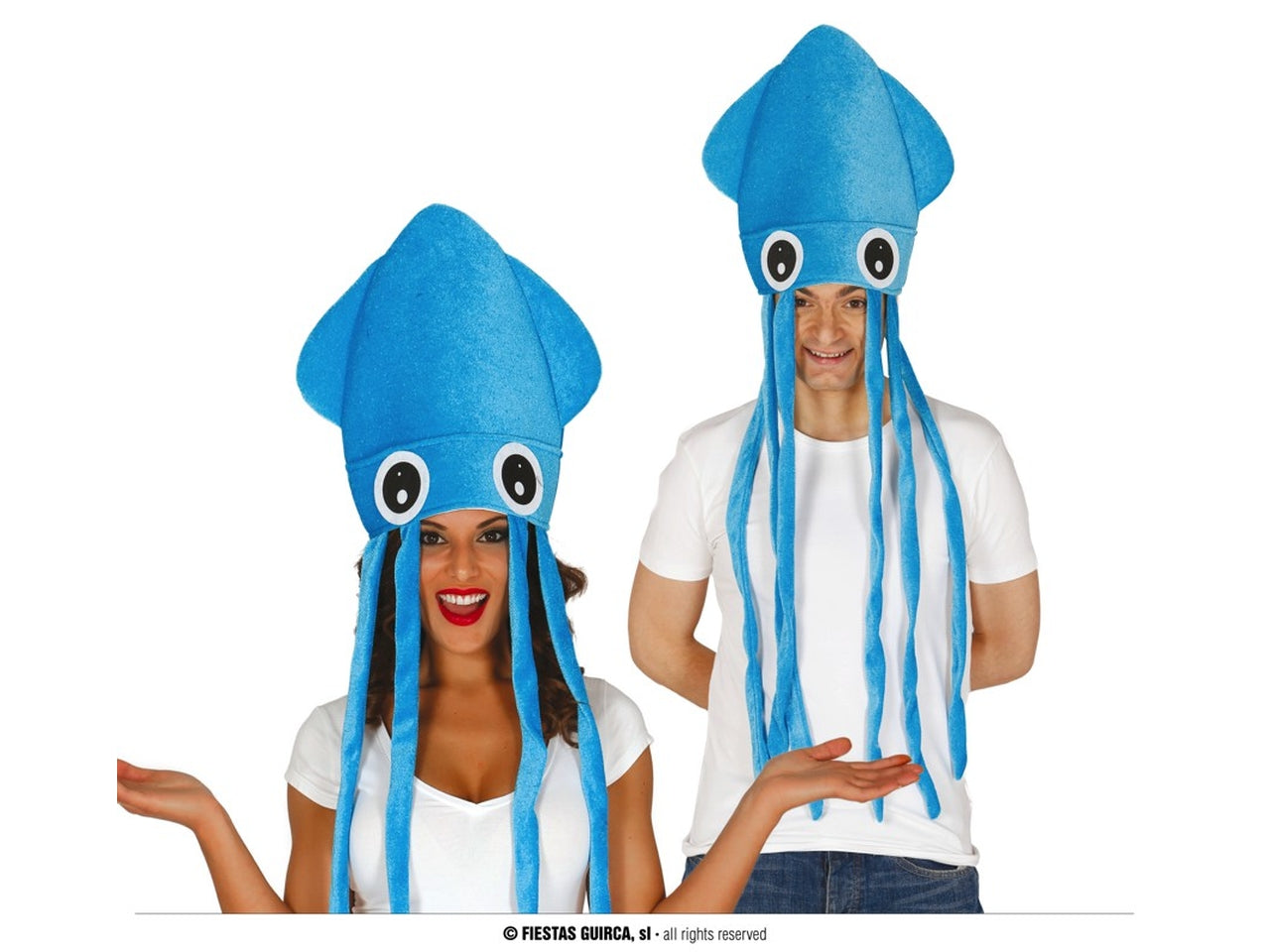 Cappello polpo azzurro