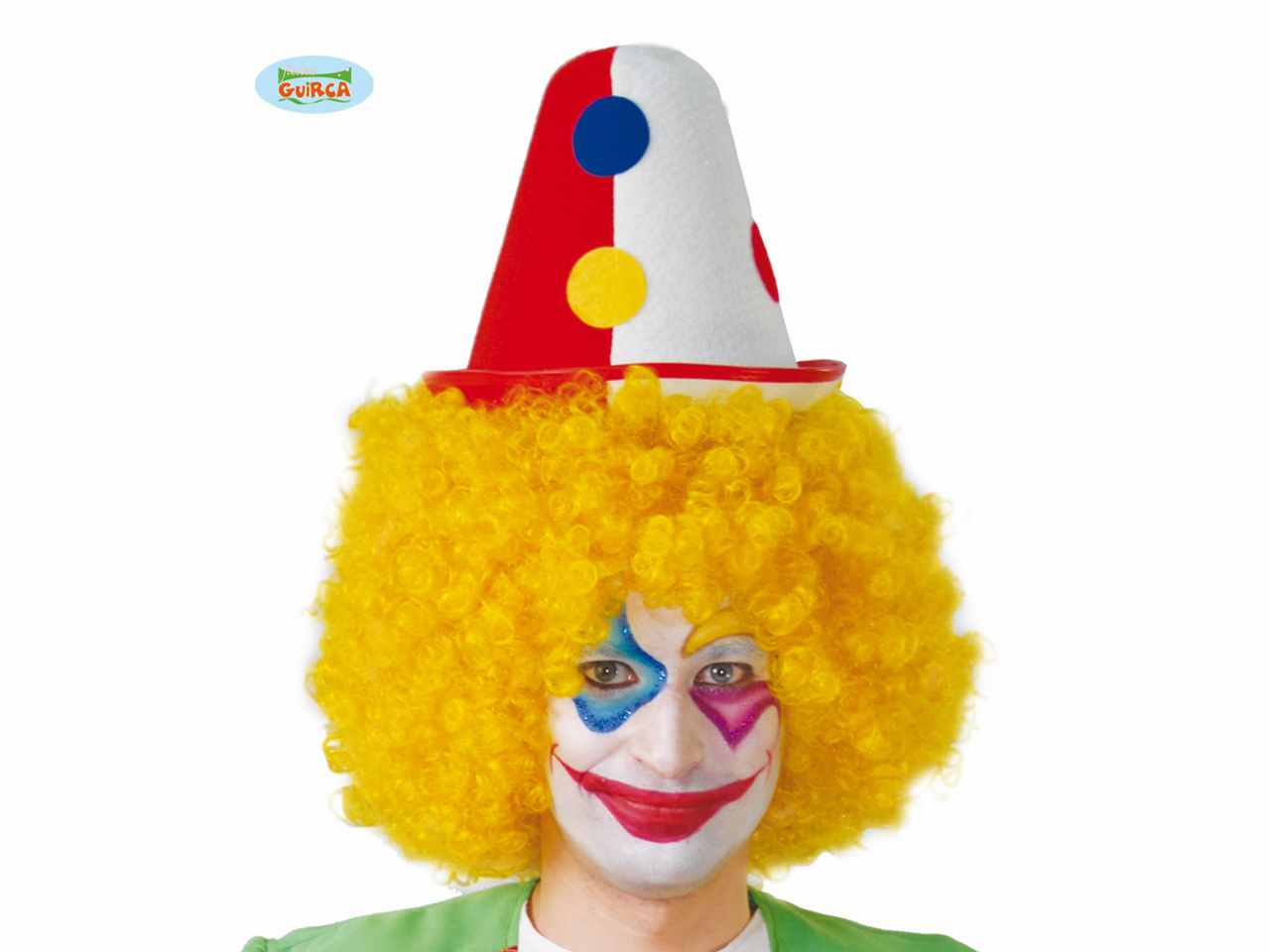 Cappello da pinocchio clown rigido in feltro uomo donna