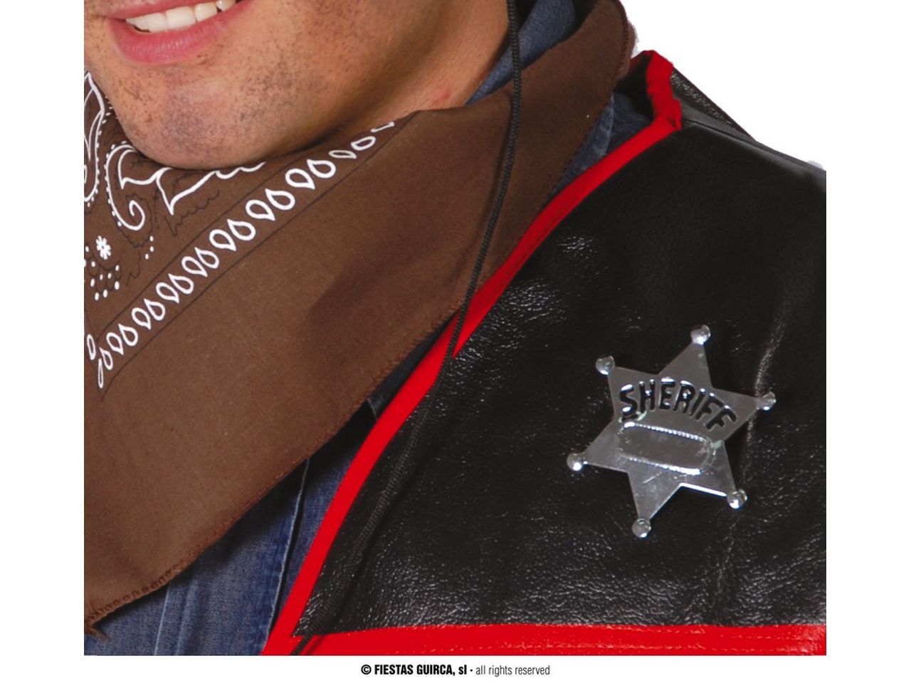 Stella da sceriffo in metallo da 6cm