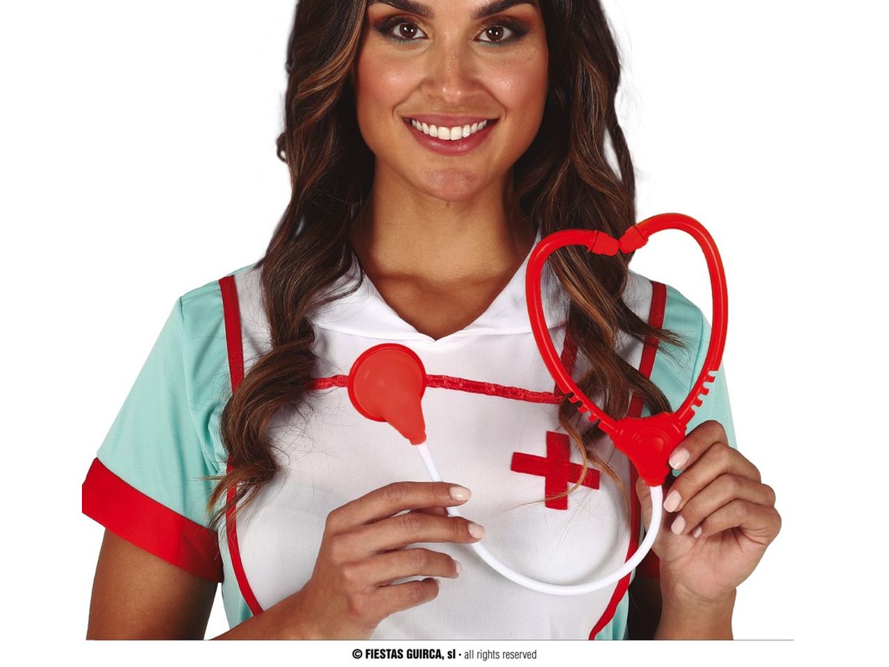 Stetoscopio rosso e bianco