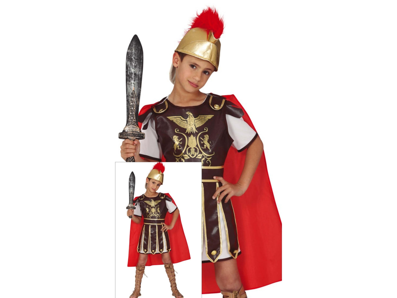 Costume gladiatore 5/6 anni
