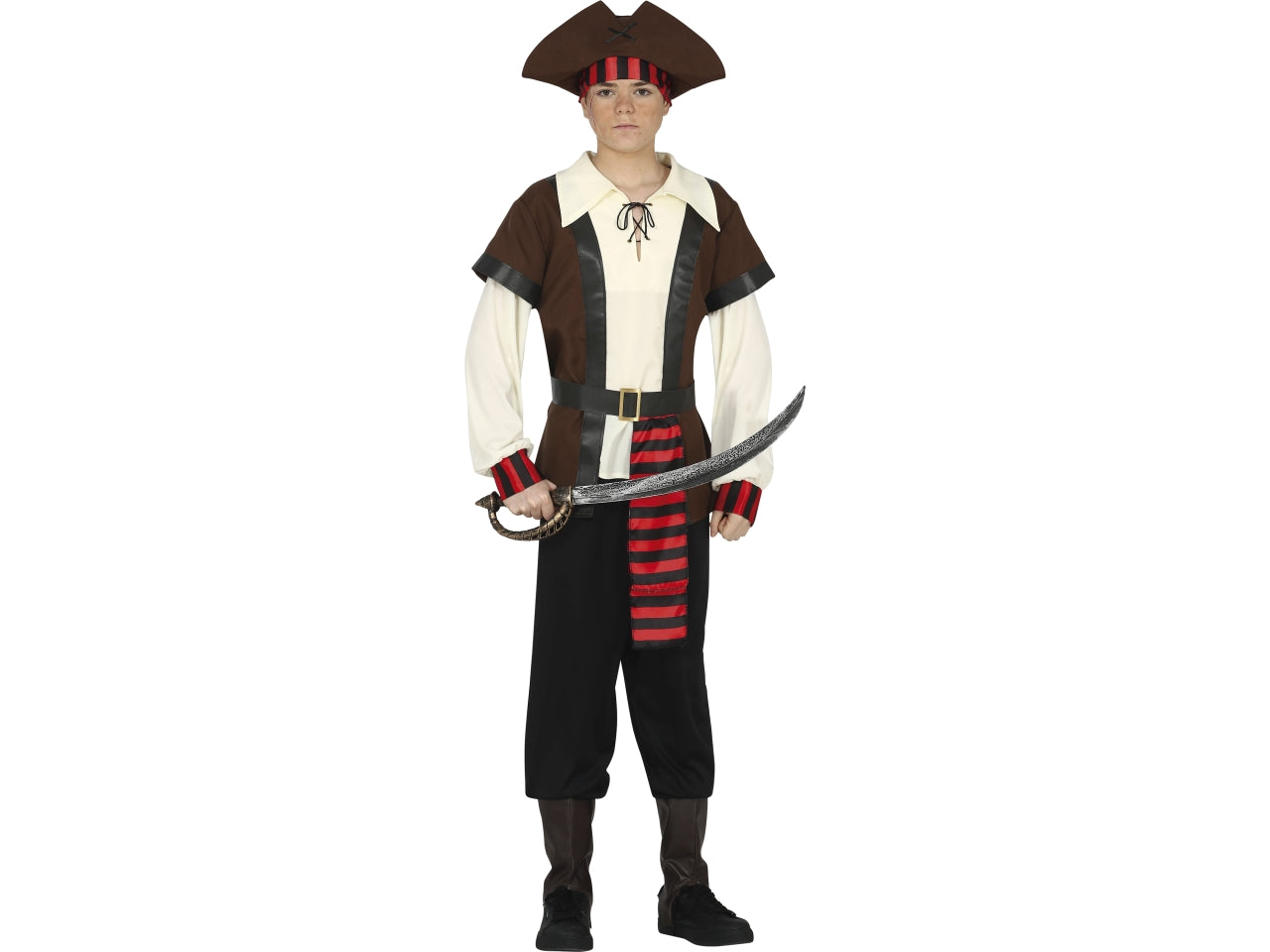 Costume pirata dei sette mari ragazzo 14-16 anni