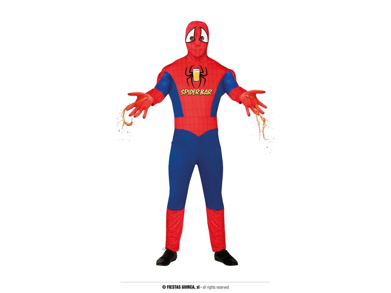 Costume da spider bar da adulto taglia 48-50 m