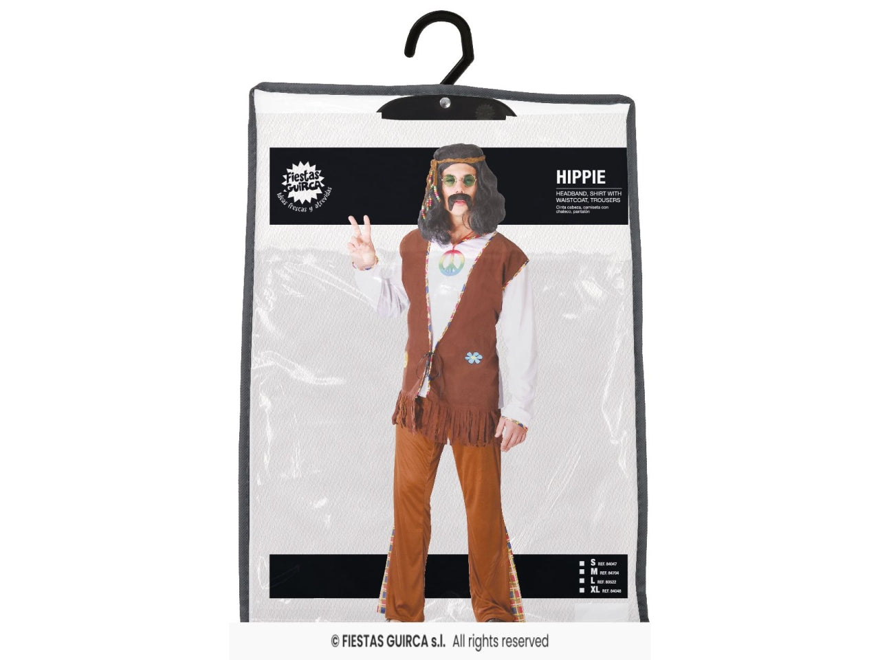 Costume hippie flower adulti 46-48 (s)