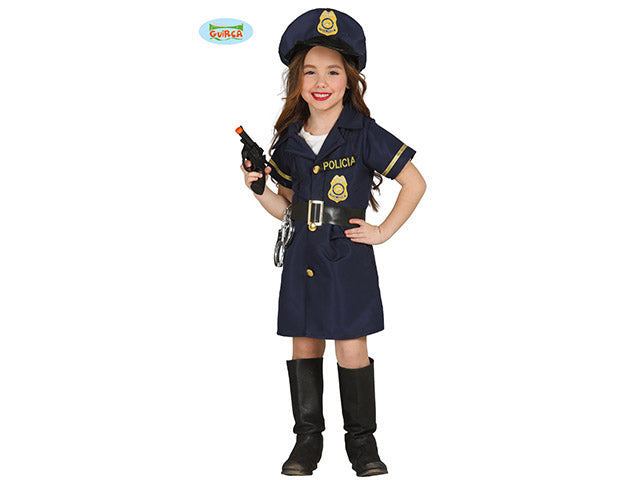 Costume da poliziotta bambina taglia 5-6 anni