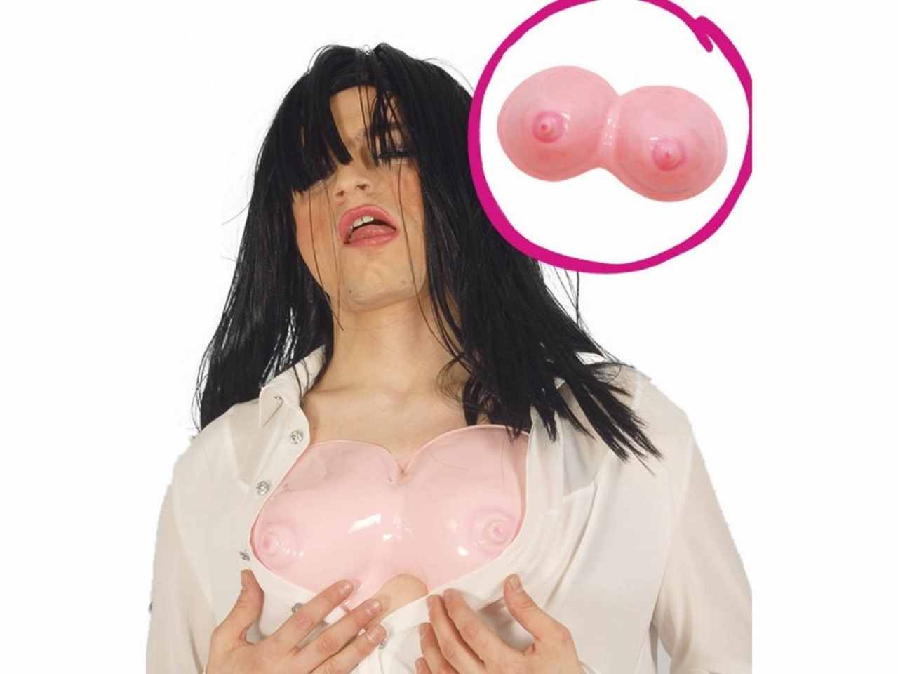 Seno in plastica per travestimento sexi tette finte seni