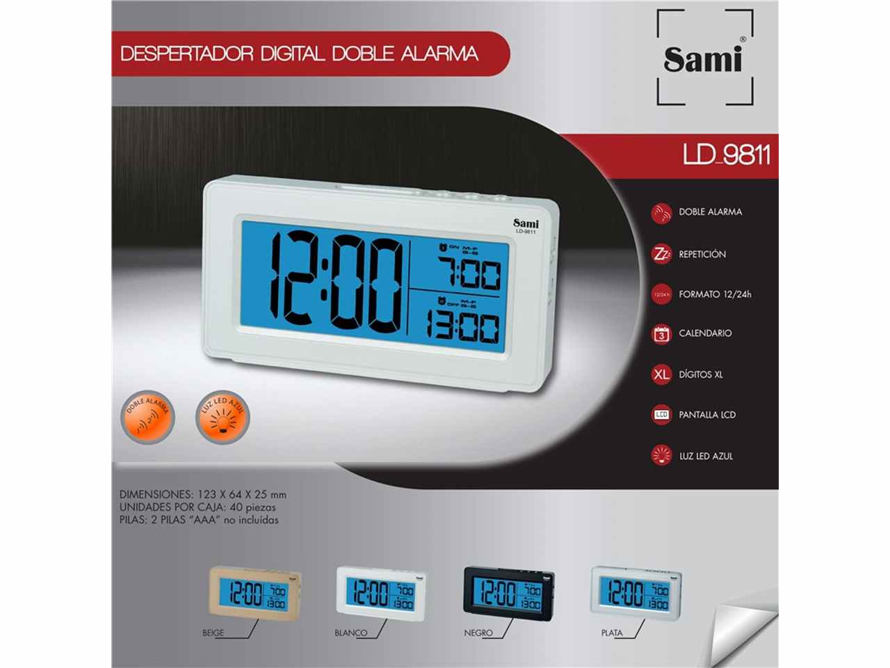 Sveglia qz quada bb.luce 7507/00