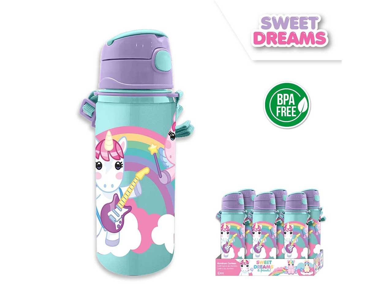 Borraccia in alluminio da 600ml sweet dreams & friends