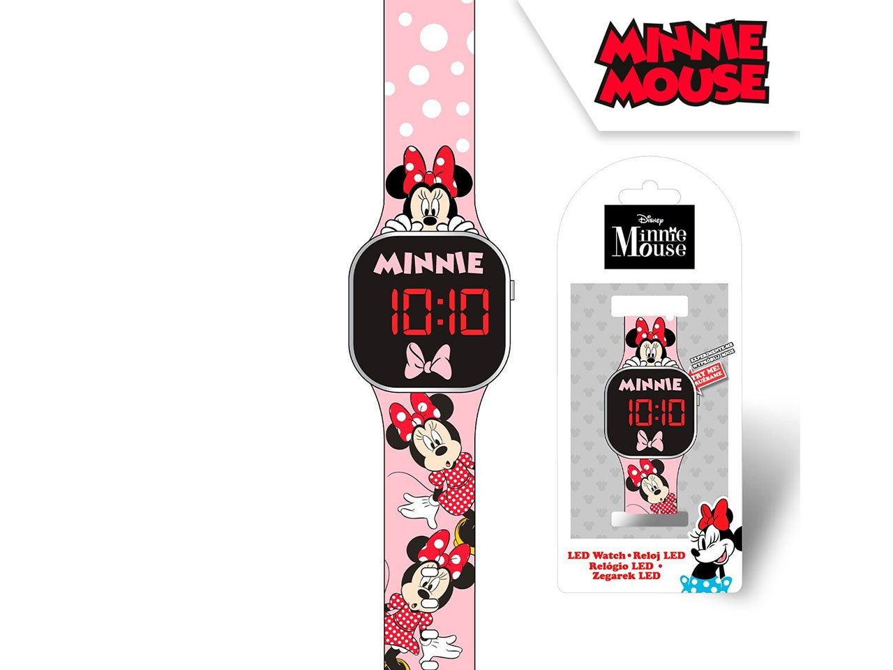 Minnie orologio led