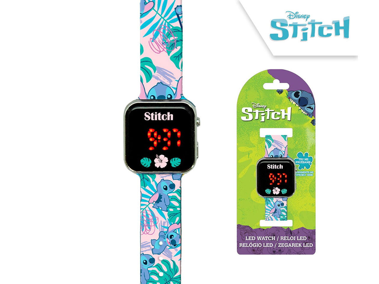 Stitch orologio led