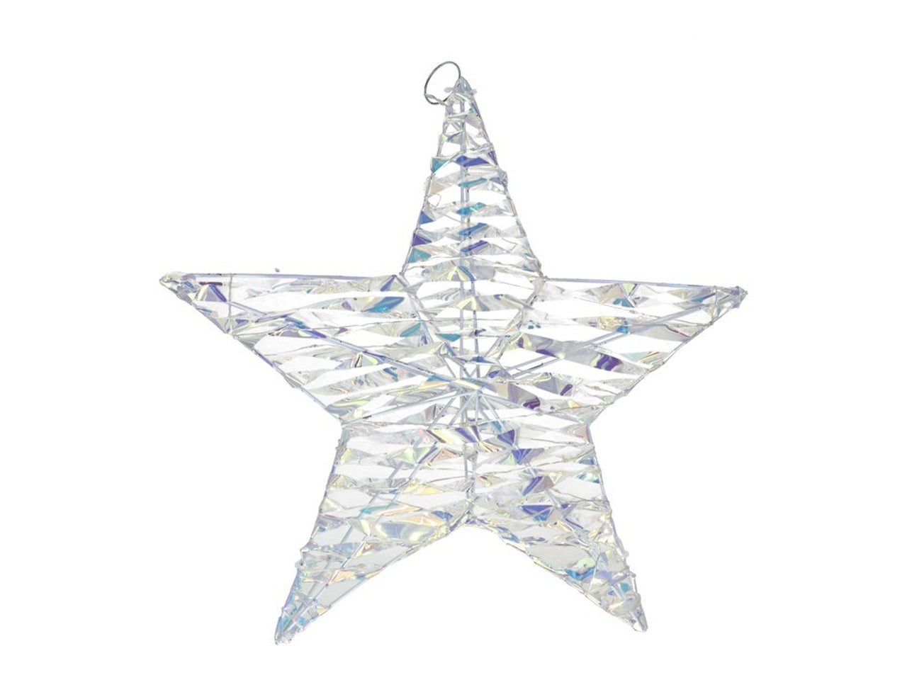 Stella in metallo con 60 led 40cm multicolore